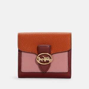 NWT COACH C4089 Georgie Small Wallet In Colorblock